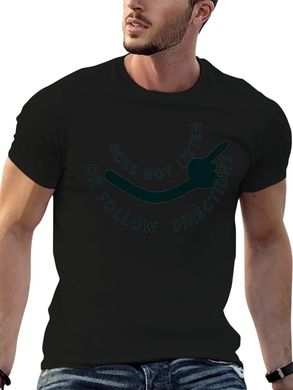 Does Not Follow Directions Graphic Tee