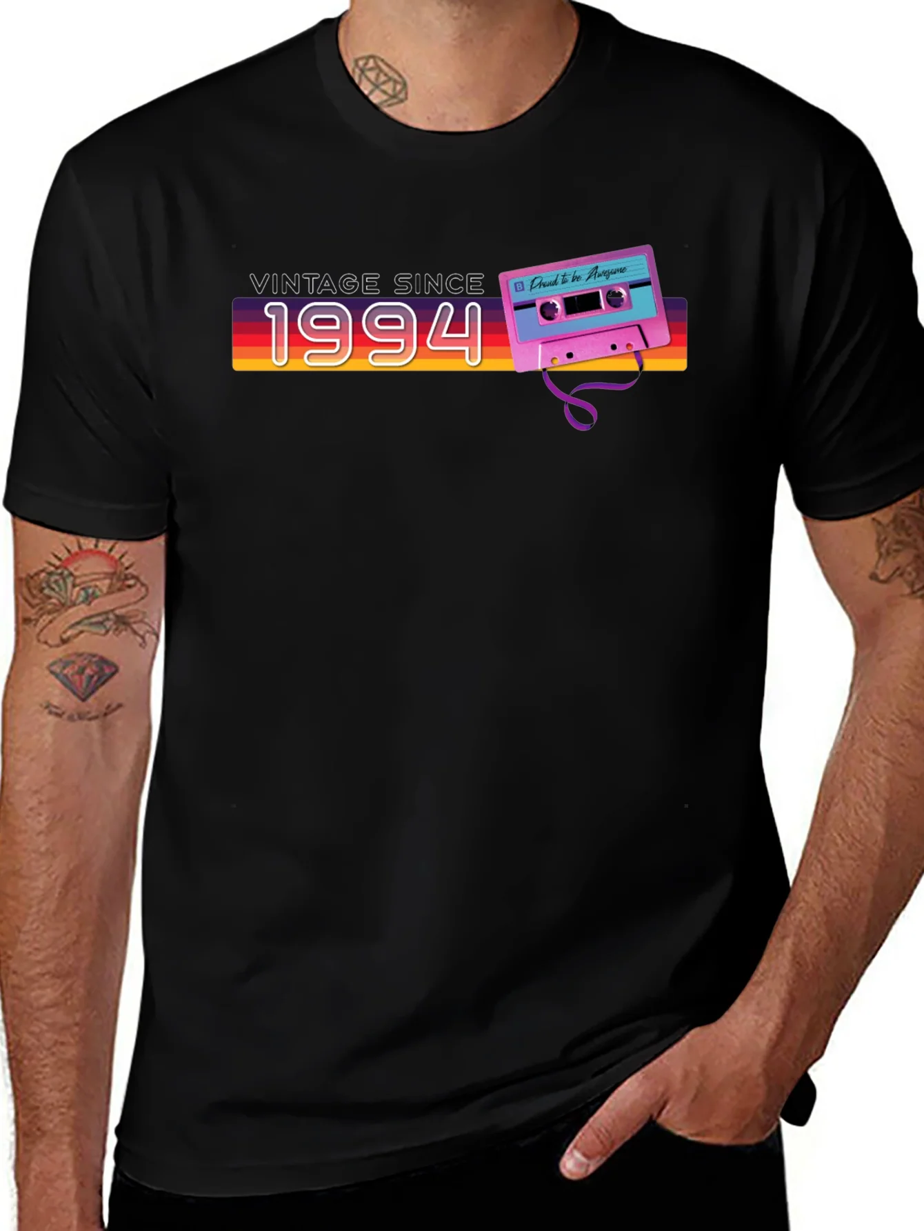 Vintage Since 1994 Retro Cassette Graphic Tee