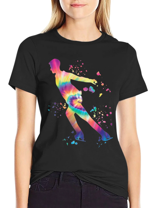 Tie Dye Figure Skating T-Shirt