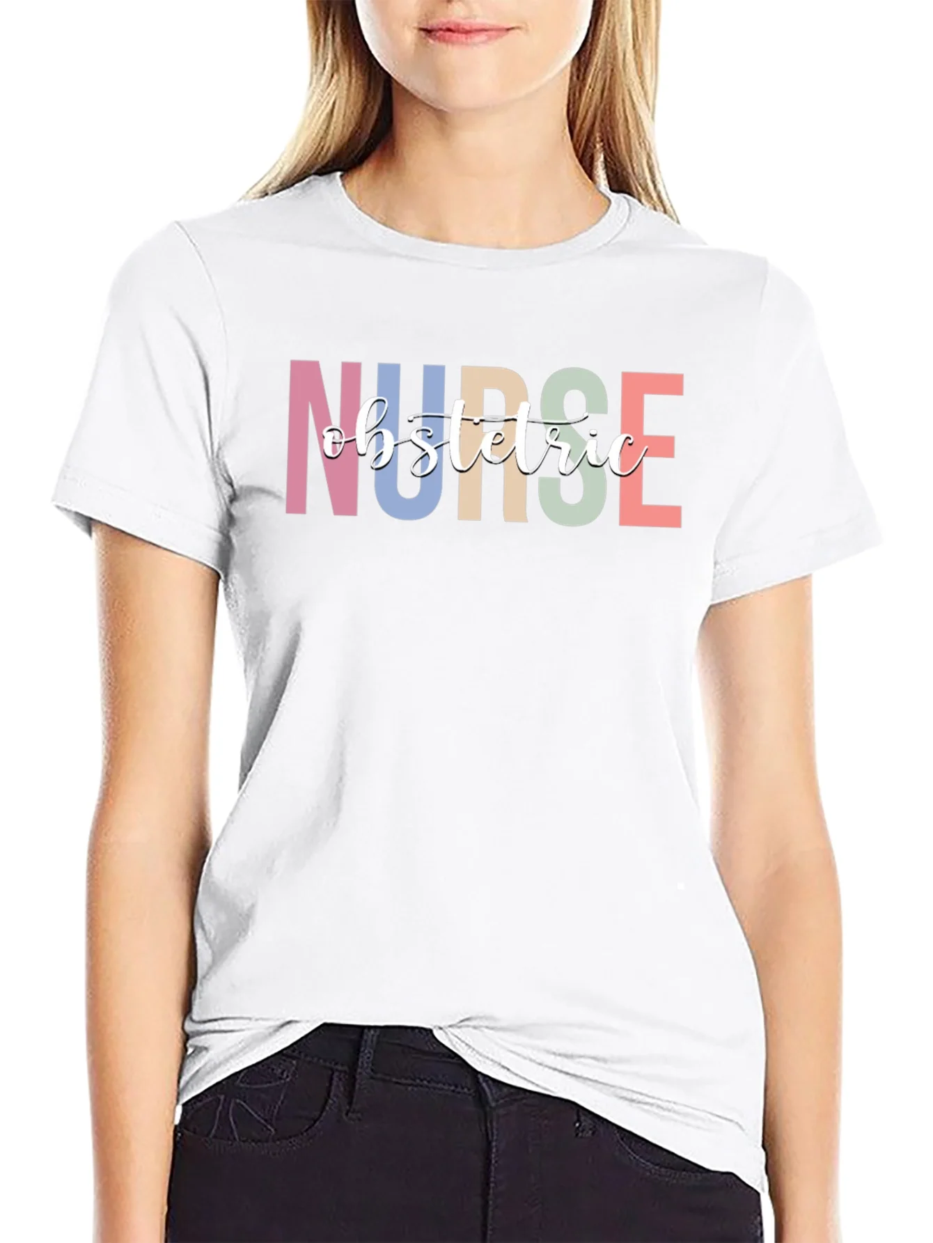 Obstetric Nurse Graphic Tee - Black T-Shirt
