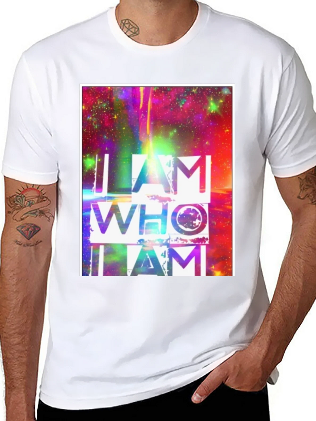I AM WHO I AM Graphic Tee Custom