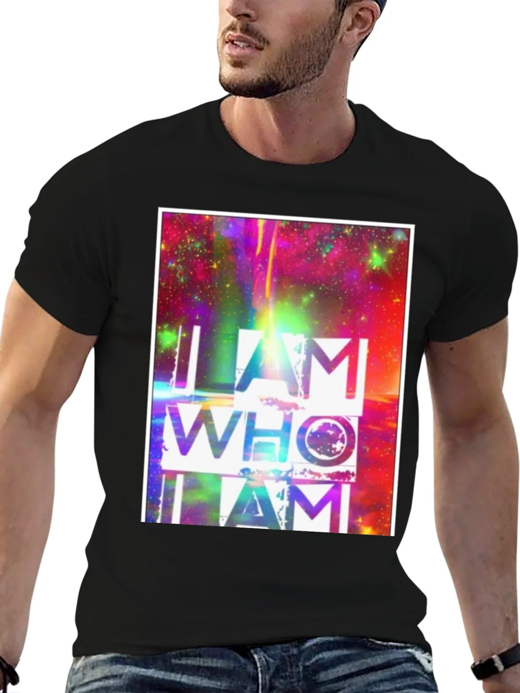 I AM WHO I AM Graphic Tee Custom
