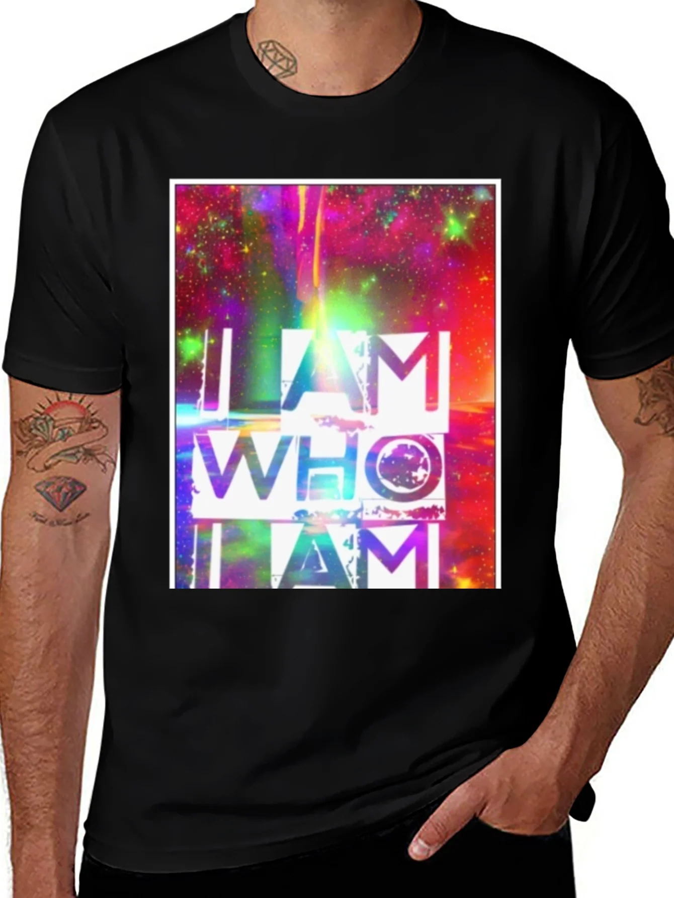 I AM WHO I AM Graphic Tee Custom