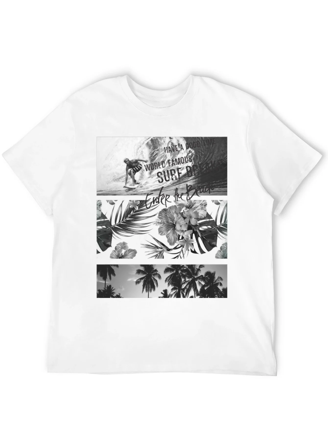 Black Surf Scene Graphic Tee