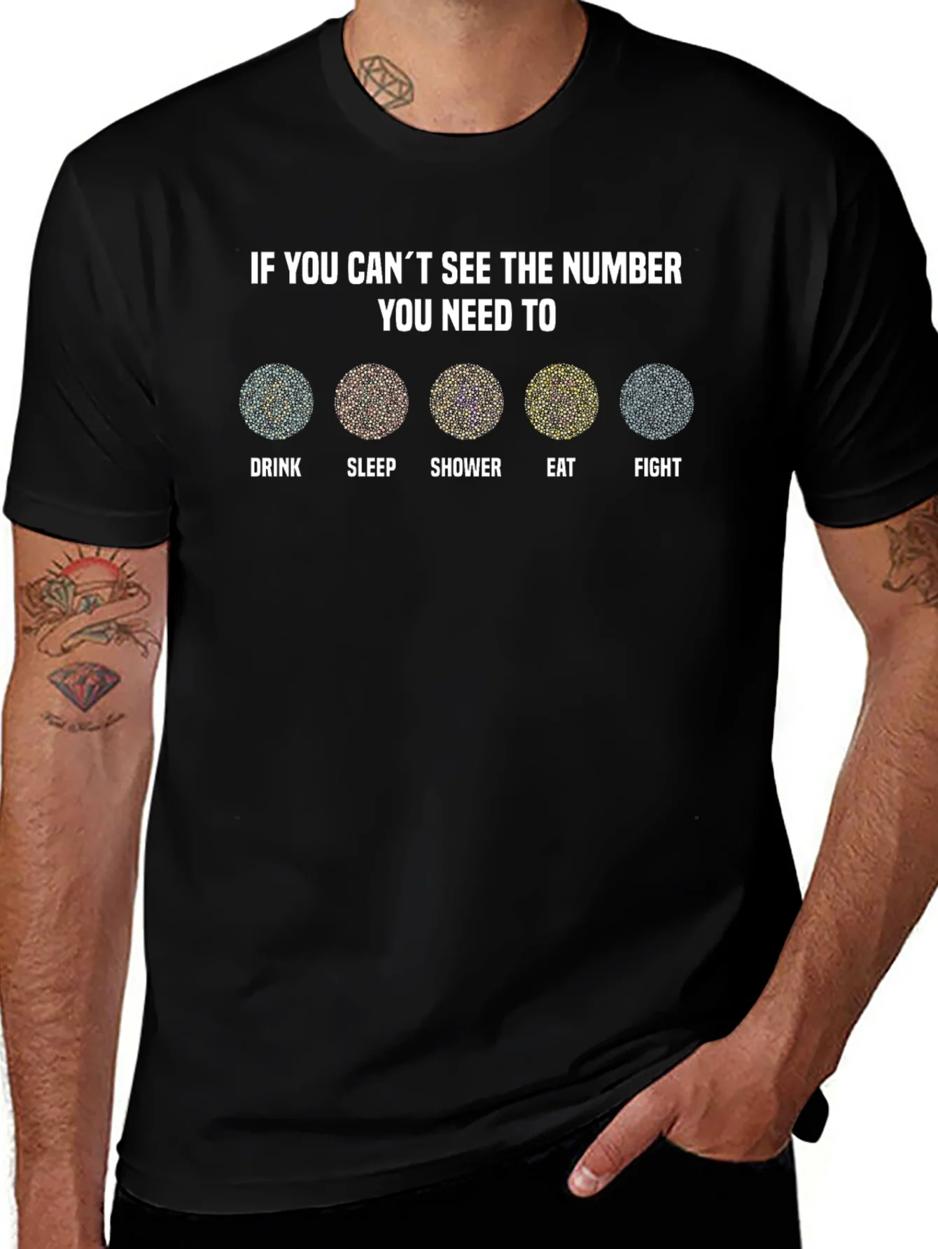 Color Blindness Test T-Shirt - Funny Needs Design