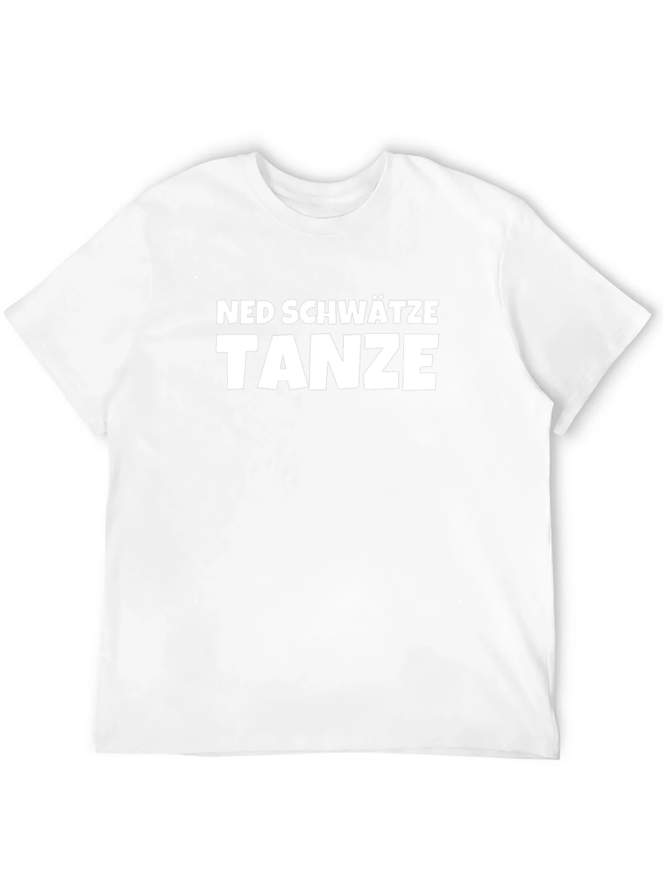 Ned Schwätze Tanze T-Shirt - Black Cotton Blend Tee