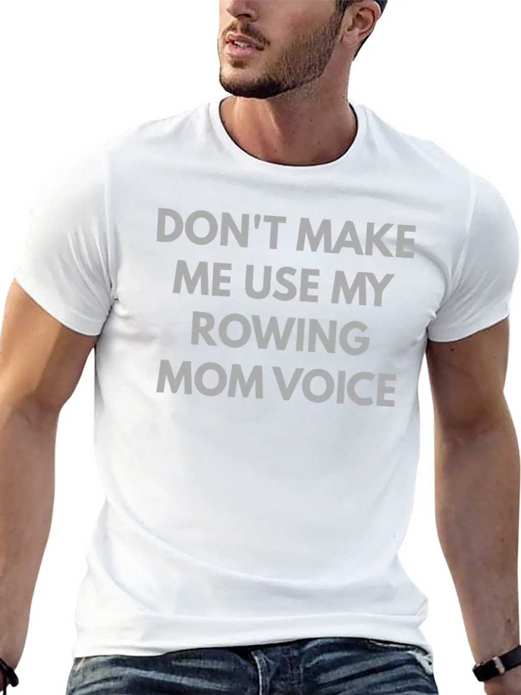 Rowing Mom Voice Tee - Funny Graphic T-Shirt