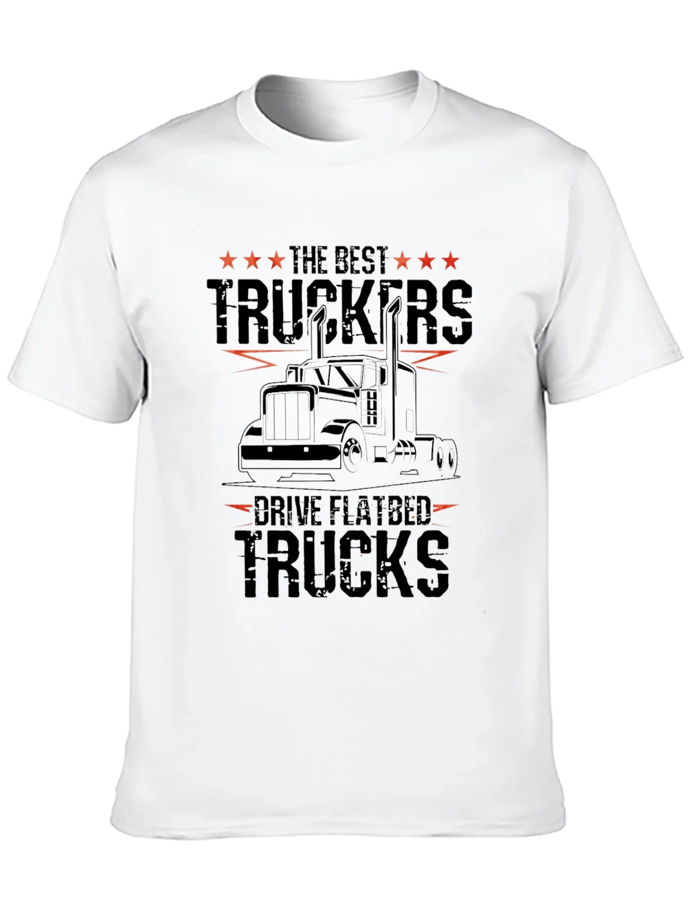 Best Truckers Drive Flatbed Trucks Graphic Tee