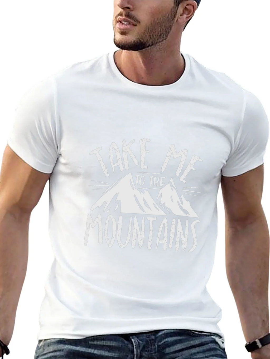 Take Me to the Mountains Black Graphic Tee