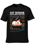 Cat Wisdom Graphic T-Shirt: Learn from Felines!