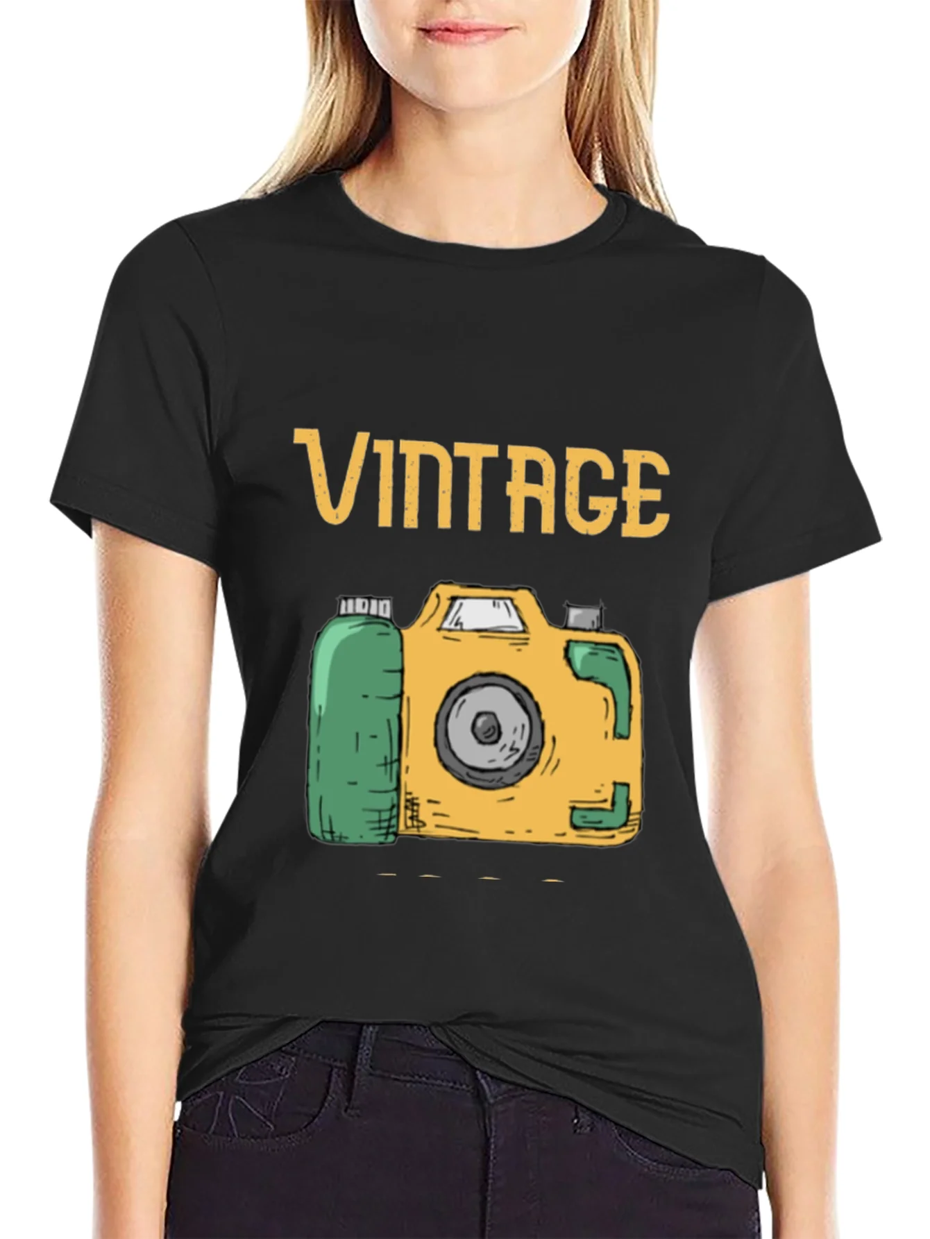 Vintage Camera Graphic T-Shirt