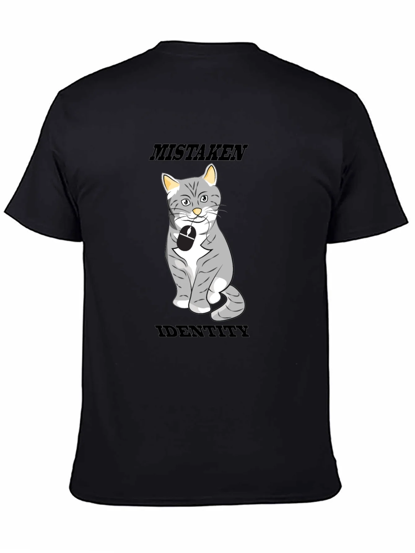 Mistaken Identity Cat T-Shirt Funny Graphic Tee