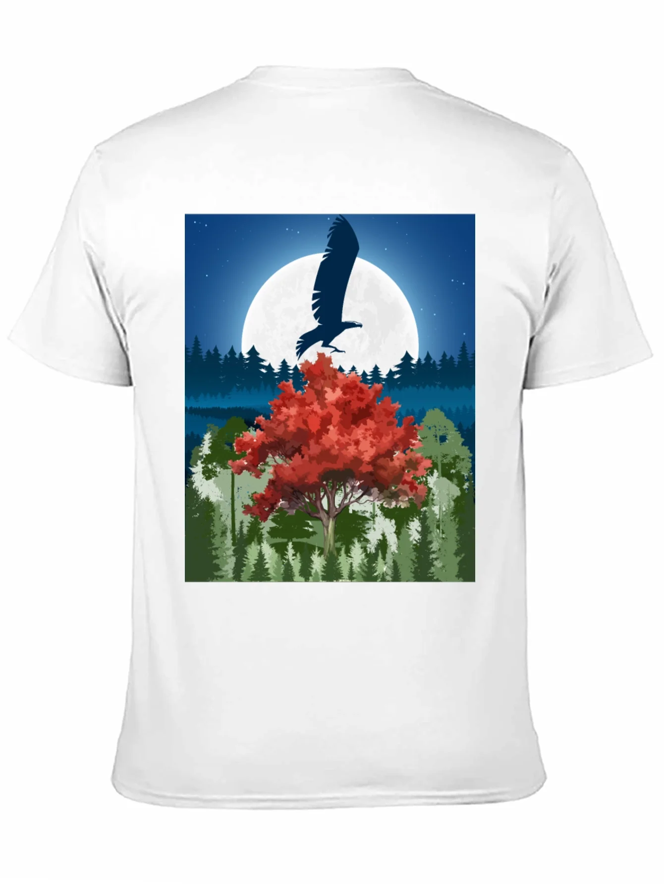 Eagle Moon Graphic Tee - Nature Inspired Design