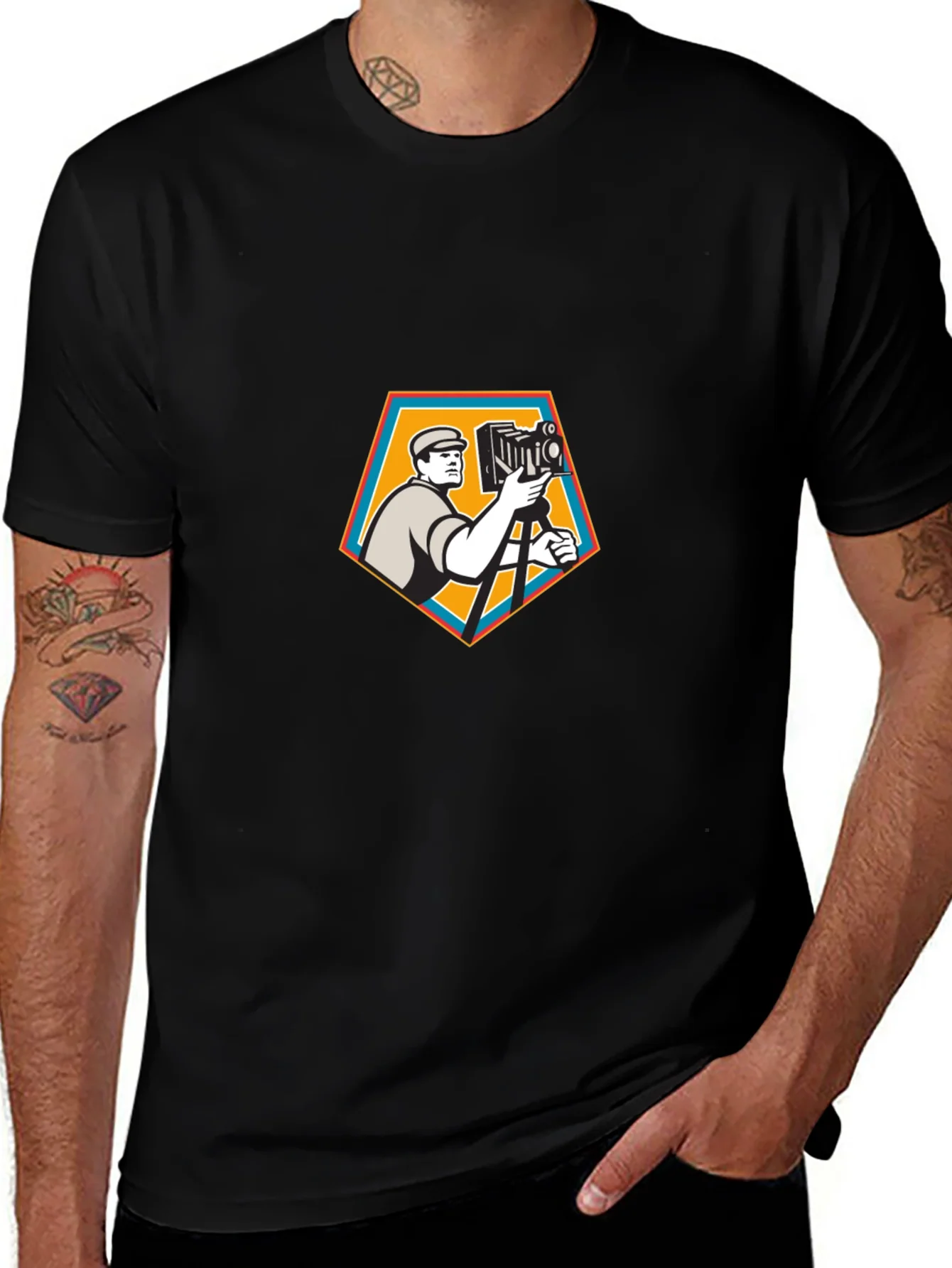 Vintage Camera Photographer Graphic Tee