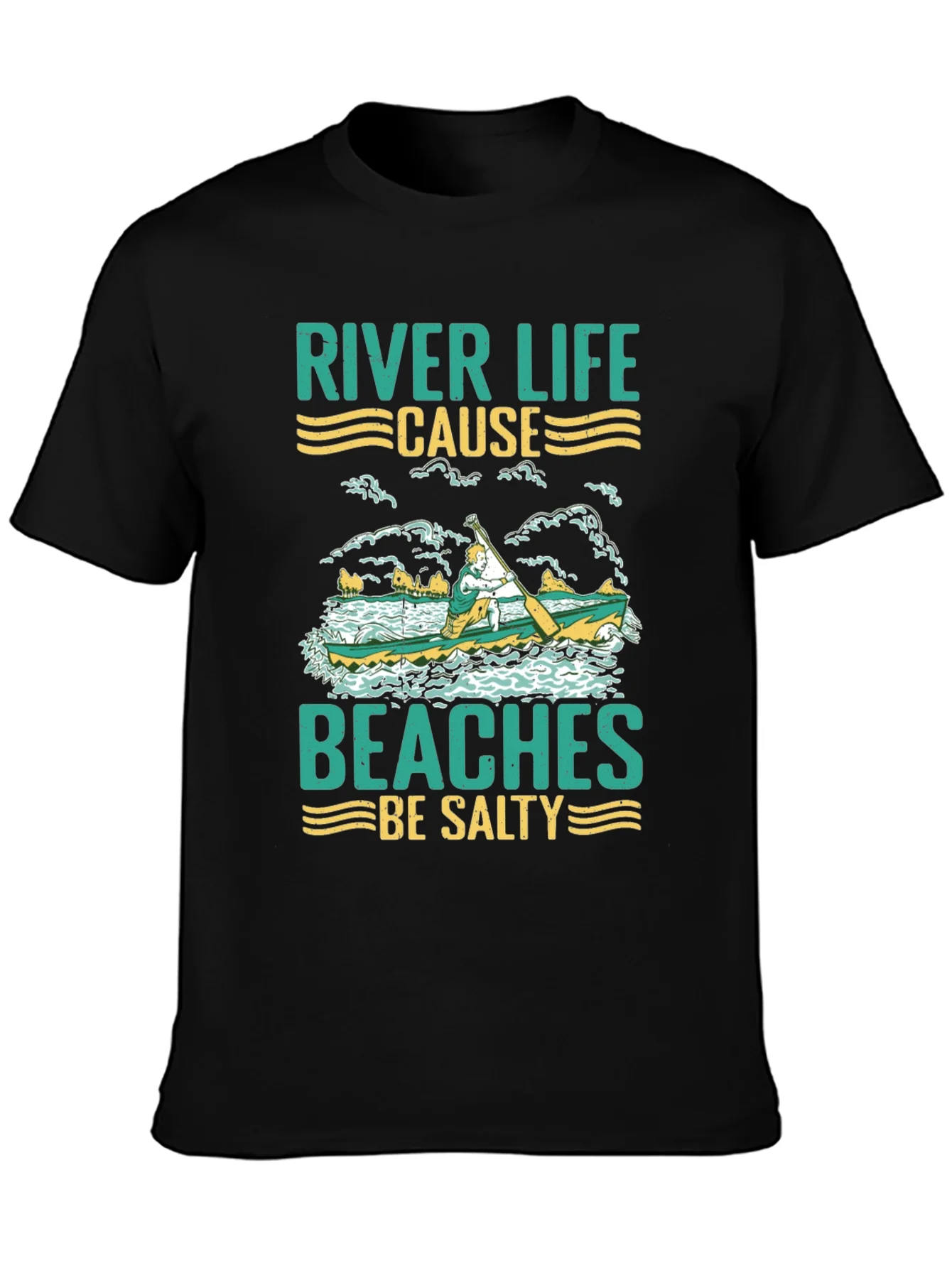 River Life T-Shirt - Beaches Be Salty Graphic Tee