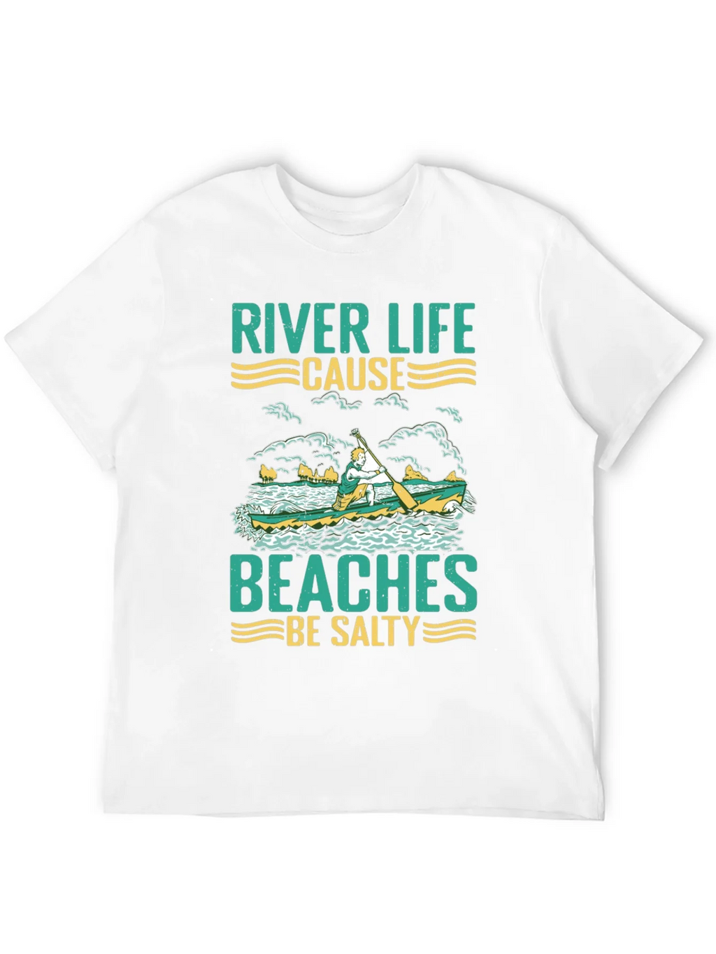 River Life T-Shirt - Beaches Be Salty Graphic Tee